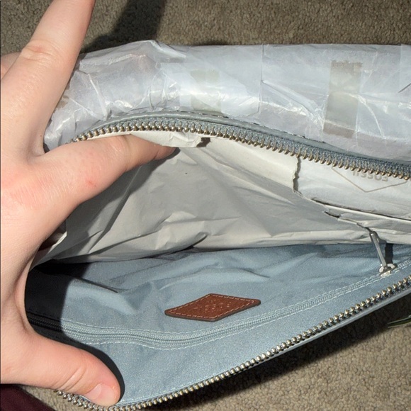 Fossil Fiona LG Crossbody in Smokey Blue NWT - Picture 5 of 8